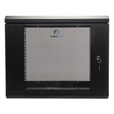 SR1909LH3G - Gabinete de Pared 9U / Cristal Templado / 455 mm Profundidad (1.49 pies) / Acero Reforzado