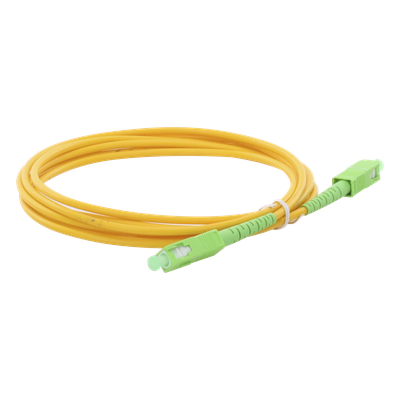 LPSM3SCASCAS3 - Jumper de Fibra Óptica / SC/APC-SC/APC / Monomodo OS2 / Simplex / 3m (9.84 ft) / PVC 3mm