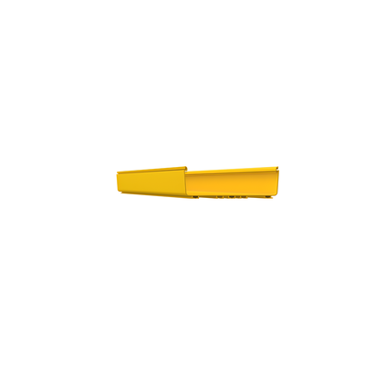 FR12X4YL10 - Canaleta de Enrutamiento / 12x4 Pulgadas / PVC Rígido UL 94V-0 / 3 m (9.8 ft) de Largo / Sistema QuikLock / Color Amarillo