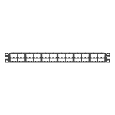 CPP48HDVNSWBL - Panel de Parcheo Modular / 48 Puertos / 1 UR / Alta Densidad / Sin Blindaje / Rack 19 Pulgadas