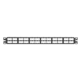 CPP48HDVNSWBL - Panel de Parcheo Modular / 48 Puertos / 1 UR / Alta Densidad / Sin Blindaje / Rack 19 Pulgadas