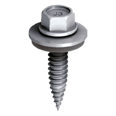 M00111 - Tornillo Autoperforante / Acero Inoxidable A2 / Punta Endurecida / Arandela Selladora / Antideslizante / Espesor 17 mm