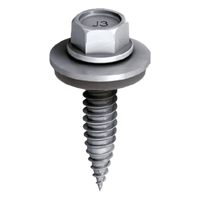 M00111 - Tornillo Autoperforante / Acero Inoxidable A2 / Punta Endurecida / Arandela Selladora / Antideslizante / Espesor 17 mm