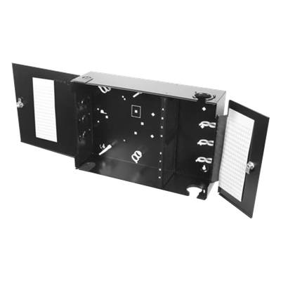 SWIC3G-E-AA-01 - Caja de Conexión de Fibra Óptica / Montaje en Pared / 192 Puertos LC o SC / 8 Placas Acopladoras / 1.95 x 1.16 x 0.54 ft / Negro