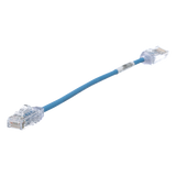 UTP28SP8INBU - Cable de Parcheo UTP / Cat6 / 28AWG Diámetro Reducido / 20.2 cm (0.66 ft) / Azul