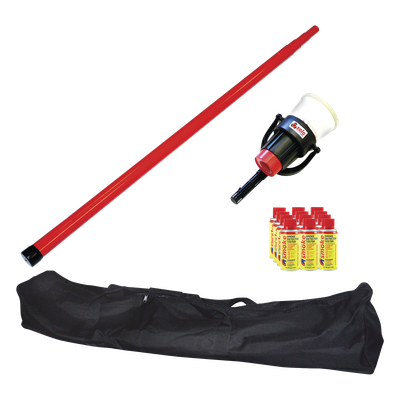 SOLO-809-KIT - Kit de Prueba de Detectores de Humo / Pértiga Telescópica 4.6 m (15.1 ft) / Dispensador Manual 4" / 12 Latas de Humo Sintético / Detectores hasta 100 mm / Fibra de Vidrio No Conductora