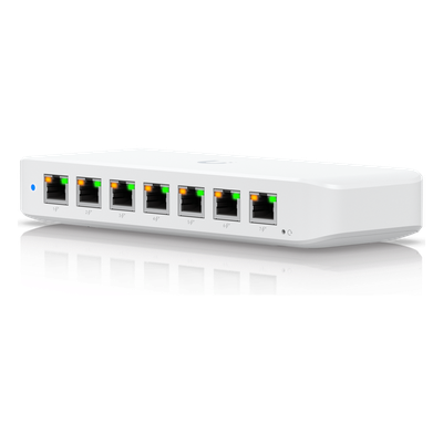 USW-ULTRA-210W - Switch PoE Capa 2 / 8 Puertos GbE / 7 Puertos PoE+ / 1 Puerto Entrada PoE++ / Presupuesto PoE 202 W / Conmutación 16 Gbps / Montaje Versátil