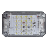 XLTE2345W - Luz de Advertencia LED / 7x4" / 66 LED / 12 VCC / 1 A / 10 Patrones de Destello / Luz de Trabajo Integrada