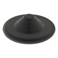 T004B - Tags para Ropa / RF 8.2 MHz / Mini UFO 48 mm / Negro / Paquete 100 pzas / Detección 90 cm / 0 a 40 °C
