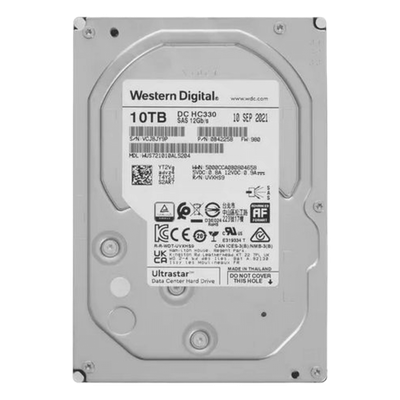 WUS721010AL5204/HIK - Disco Duro 3.5" / 10TB / 7200 RPM / SAS / 0°C a 70°C / 2.36 lb / Servidor Hybrid SAN