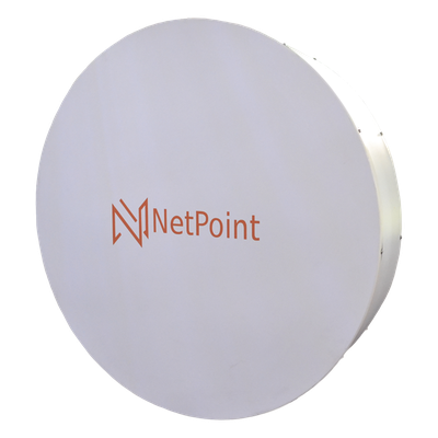 NP-PRO-S34 - Antena Parabólica Direccional / 4.9-6.4 GHz / Ganancia 34 dBi / Twist-on / Ajuste Azimut ±60° / Resistencia Viento 120 km/h