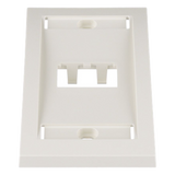 CFPE2IWY - Placa de Pared Vertical PANDUIT CFPE2IWY / 2 Puerto Mini-com / Blanco Hueso / Etiquetas