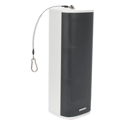 DS-QAZ1460G1 - Bocina IP Columna / 60 Watts / Exterior IP66 / Almacenamiento 4 GB / 2 Entradas de Alarma / Audio Bidireccional