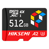 HS-TF-G3-PRO/512G - Tarjeta microSD Express / 512 GB / 900 MB/s Lectura / 620 MB/s Escritura / PCIe Gen 3x1 + NVMe / U3 A2 EX / -25°C a 85°C (-13°F a 185°F)