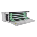 ODU19T-A48-A - Distribuidor de Fibra Óptica / 48 Empalmes / 48 Acopladores SC/APC / 48 Pigtails 1.5 m / Rack 19' / 3 UR / 250 mm Profundidad