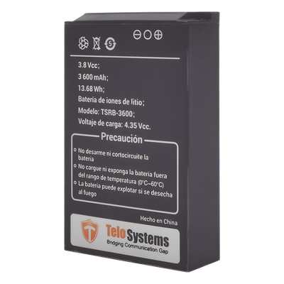 TSRB-3600 - Batería Li-Ion / 3600 mAh / 13.68 Wh / 3.8 VCC / Compatible TE580PLUS