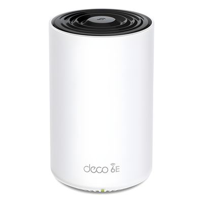 DECO-XE75-PRO - Router Inalámbrico MESH Interior / Wi-Fi 6E AX5400 Mbps / Triple Banda / 1 Puerto 2.5G WAN/LAN / 2 Puertos 1G WAN/LAN / 4 Antenas Internas / App Deco iOS/Android / HomeShield