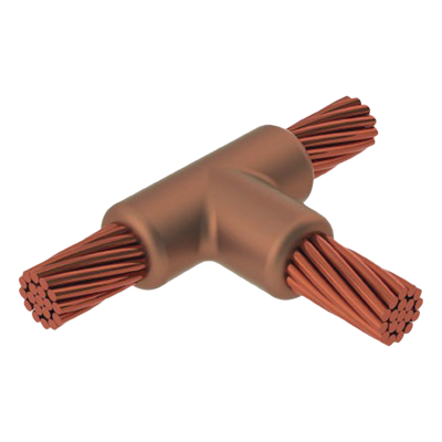 TGM-CCT-4/0-2/0 - Molde para Soldadura Exotérmica / Tipo T Horizontal / Cable 4/0 AWG a 2/0 AWG / Grafito Alta Resistencia Térmica