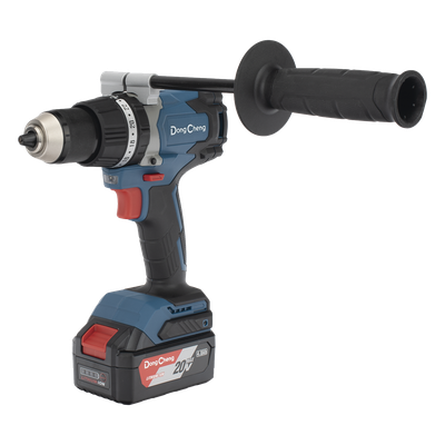DCJ-Z0313-EM - Rotomartillo Inalámbrico 20V / Motor Brushless / Broquero 1/2 in / 120 Nm Par Máximo / 2 Baterías 4.0Ah con Cargador y Maletín