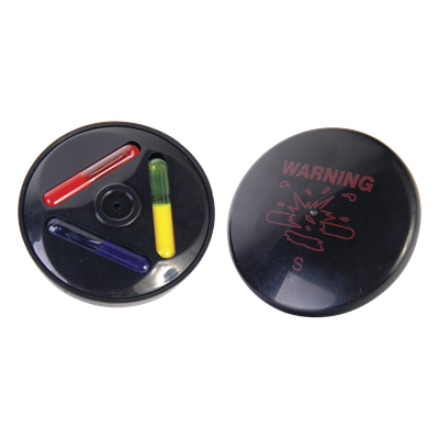 T051AM - Tag AM para Ropa / Frecuencia 58 kHz / Diámetro 51 mm / Tinta Dual Rojo/Azul / Cobertura 160 a 180 cm / Negro
