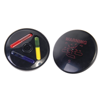 T051AM - Tag AM para Ropa / Frecuencia 58 kHz / Diámetro 51 mm / Tinta Dual Rojo/Azul / Cobertura 160 a 180 cm / Negro