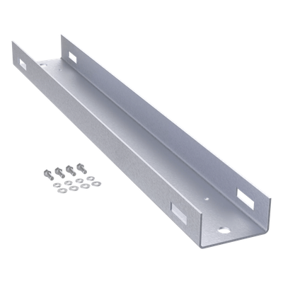 EPMC9 - Montaje de Poste / 900 mm (18 UR) / Aluminio / RAL 9005 / 19 in / 2.95 ft de alto