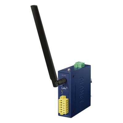 LN1140 - Controlador de Nodo Industrial / LoRaWAN Clase C / 2 E/S Digitales / IP30 / -40 a 75°C / 9-48 VDC y 24 VAC