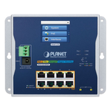 WGS-5225-8P2SV - Switch Industrial / 8 Puertos Gigabit PoE+ / 2 Puertos SFP 2.5G / Pantalla Táctil LCD / IP30 / -20 a 70°C / 240W PoE