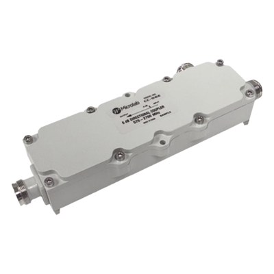 CC-10E - Acoplador direccional / 10dB / 575-2700MHz / 300W RMS / 1kW pico / PIM -161dBc / IP67 / Conector 4.3-10