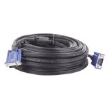 VGA-15M - Cable Extensor VGA / 15 m (49.2 ft) / Full HD 1920x1080p / Conector HD15 Macho a Macho / Blindaje Aluminio y Malla Trenzada / CCTV y Videovigilancia