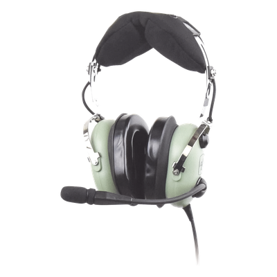 H10-13H - Auriculares de Aviación / Atenuación Pasiva NRR 23 dB / Micrófono Electret M-7A / Cable Bobina 5' (1.5 m) / Conector U-174/U / Helicópteros