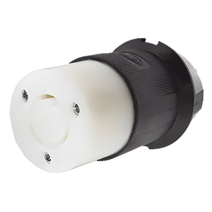 HUB-HBL-2313 - Conector Industrial con Bloqueo de Media Vuelta / 20 A 125 V CA / 2 Polos 3 Hilos / NEMA L5-20R / 3.86 x 2.26 x 2.26 in