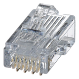 MP588-C - Plug RJ45 / Cat5e / 24-26 AWG / 50 µin Oro / 2500 Ciclos / PoE++ / -10 a 60°C / Paquete 100 pzas