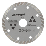D-44301 - Disco de Diamante Turbo / 4 1/2" / Eje 7/8" / Espesor 1.8 mm / Uso en Seco / Granito, Mármol y Concreto