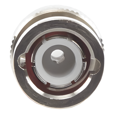 RFB-1106-2 - Conector BNC Macho / Anillo Plegable / Bronce Niquelado / Contacto Oro / Para LP-195, LMR-195, RG-58/U, RG-142/U