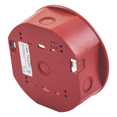 SBB-CRL - Caja de Montaje en Techo / Para Sirena / Color Rojo / Diseño Compacto / Compatible Serie L