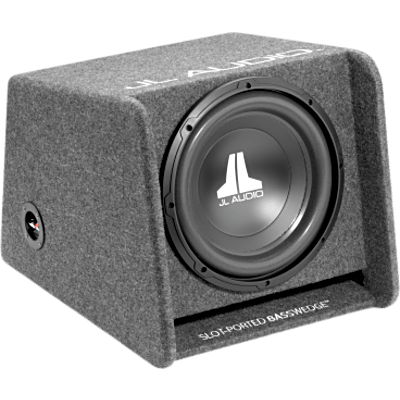 10-03162-00 - JL Audio® BassWedge™  / Subwoofer W0v3 individual de 12″ /  Car Audio / 300 W RMS / 4 Ohmios / Carcasa BassWedge™ / Polipropileno Inyectado / Negro