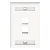 NK2FWHY - Panduit Faceplate NK2FWHY, 2 Puertos, Color Blanco, Compatible con Módulo Keystone