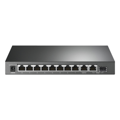 TLSG1210MP - Switch PoE+ No Administrable de Escritorio / 10 Puertos / 8 Puertos PoE+ 802.3af/at / Presupuesto 123 W / Alcance Extendido 250 m (820 pies) / Rendimiento 20 Gbps