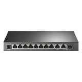 TLSG1210MP - Switch PoE+ No Administrable de Escritorio / 10 Puertos / 8 Puertos PoE+ 802.3af/at / Presupuesto 123 W / Alcance Extendido 250 m (820 pies) / Rendimiento 20 Gbps