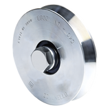 1150-1050-001 - Rueda de 12 cm / Con Capacidad Para Puertas de Hasta 240 kg / Sin Soporte / Canal Tipo "V"
