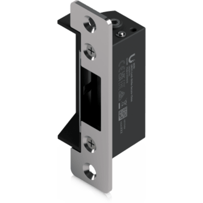 UACC-LOCK-STRIKE-SECURE-15MM - Contrachapa eléctrica de alta seguridad tipo  Fail-Secure (normalmente cerrada), fuerza de sujeción de hasta 1,200 kg (2,645 lb) y profundidad de pestillo de 15 mm