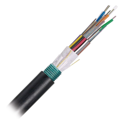 FLSN912 - Cable de Fibra Óptica / 12 Hilos / Monomodo OS2 / Armado / Planta Externa / Bloqueo de Agua Seco / Resistencia UV