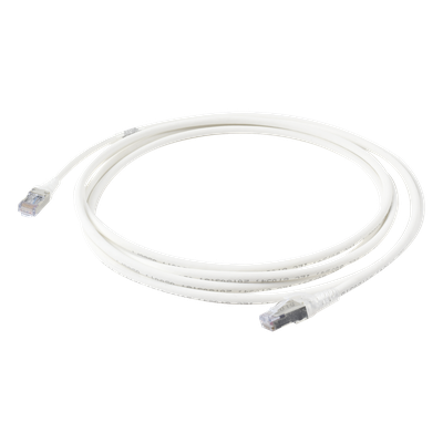 SP6A-S10-02 - Patch Cord Cat6A Blindado S/FTP / 28 AWG / 3.05 m (10 pies) / Diámetro 5.5 mm / Color Blanco