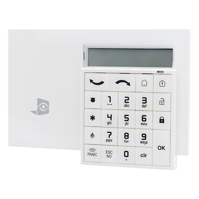 WMB621 - Teclado inalámbrico / Alfanumérico / Pantalla LCD 2x16 / Lector de proximidad / Batería 4 años / Compatible Videofied