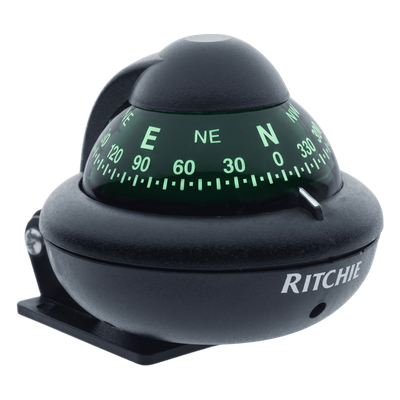 X-10B-M - Brújula de Navegación Marina / Dial Directo 2" (51 mm) / Montaje Reversible 300° / Iluminación Nocturna Verde / Compensación Magnética