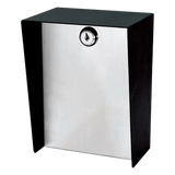 BP-601 - Gabinete para Montaje en Poste / Acero 1.2 mm / Pintura en Polvo / IP65 / Placa Frontal de Acero Inoxidable / 128x170x94 mm