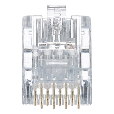 MP588-L - Plug RJ45 / Cat5e / 24-26 AWG / 50 µin Oro / 2500 Ciclos / 50 Piezas / -10°C a 60°C