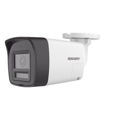 B4K-TURBO-EX - Cámara Bala TURBOHD / 4K 8 Megapixel / Lente 2.8 mm / Dual Light 30 m (98.4 ft) IR + 20 m (65.6 ft) Luz Blanca / Audio Bidireccional Full Duplex / IP67 / Metal