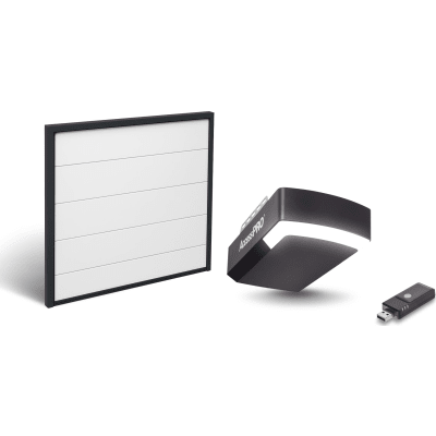 KIT-DOOR-87 - Kit Puerta de Garage 8x7 Pies (2.44 x 2.13 m) / Motor DC 1/2 HP / Insulada / Activación WiFi / Hasta 50 Controles / Lámina Calibre 26